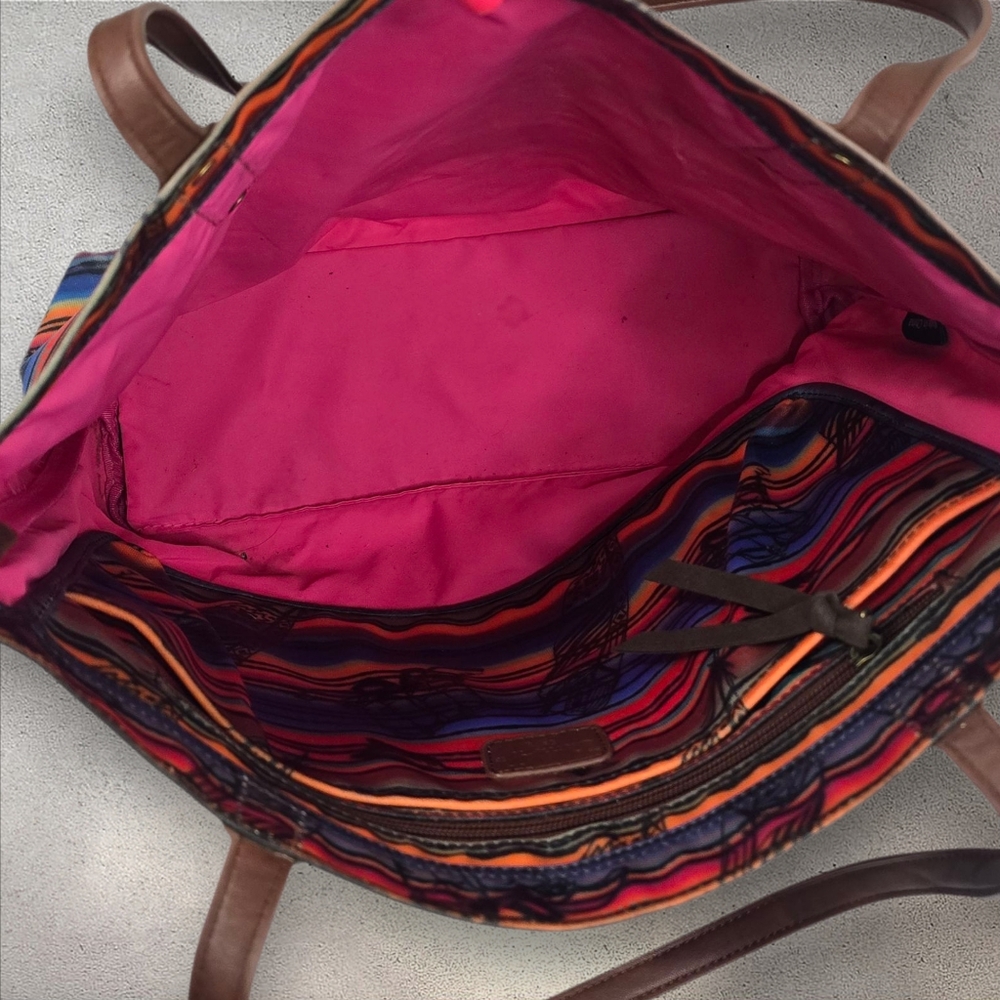 Catchfly Western Multi-color Tote Shoulder Bag - Picture 10 of 15